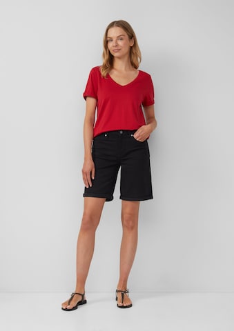 s.Oliver Regular Shorts 'Karolin' in Schwarz