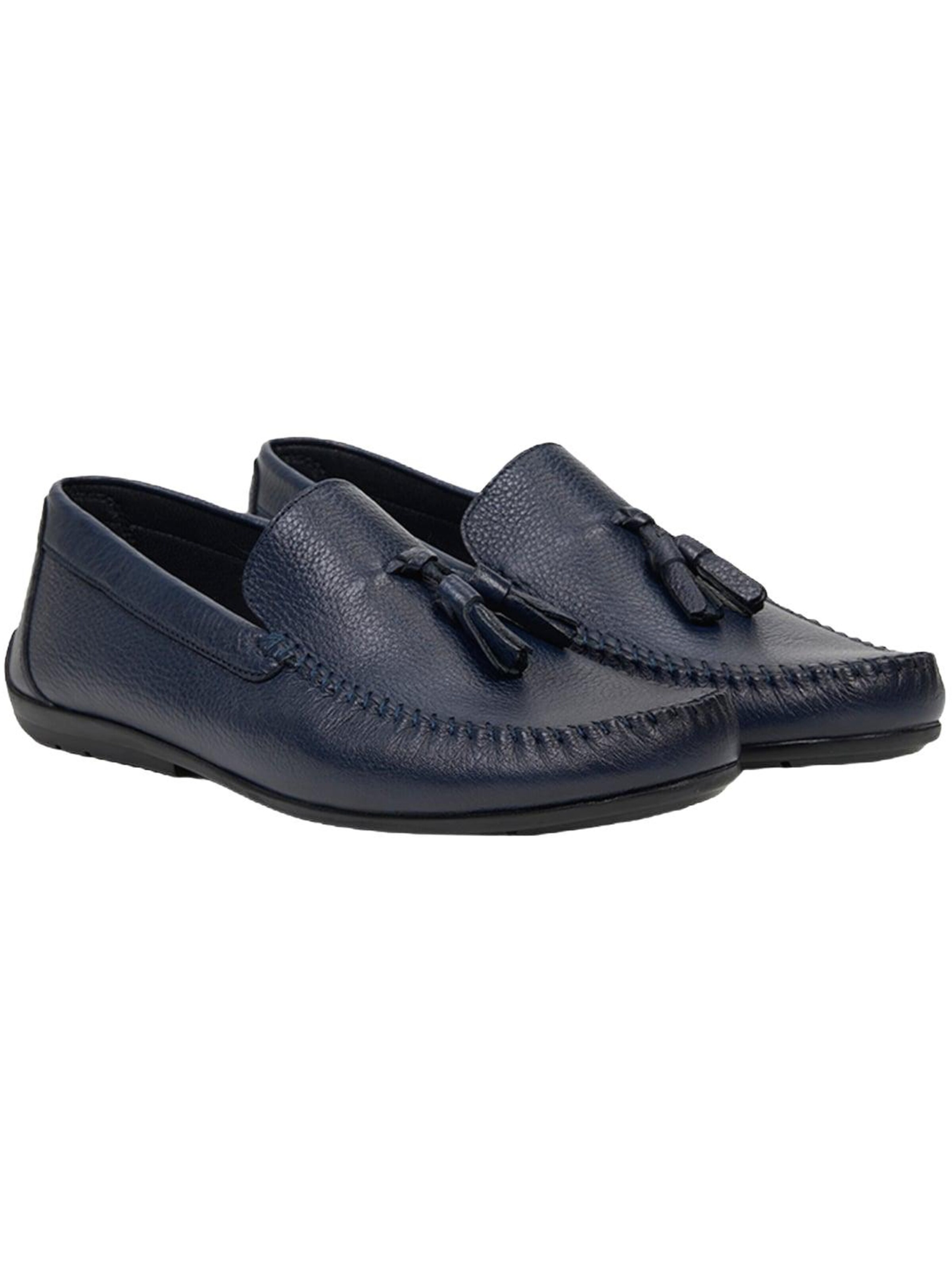 Desa Classic Flats 'Slipper' in Blue: front
