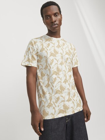 JACK & JONES T-Shirt in Beige