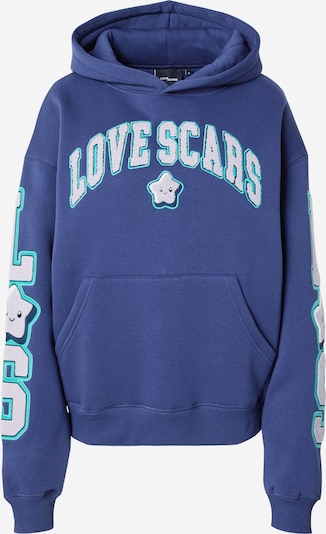 Love Scars Collegepaita värissä jade / vaaleanvioletti / roosa / valkoinen, Tuotenäkymä