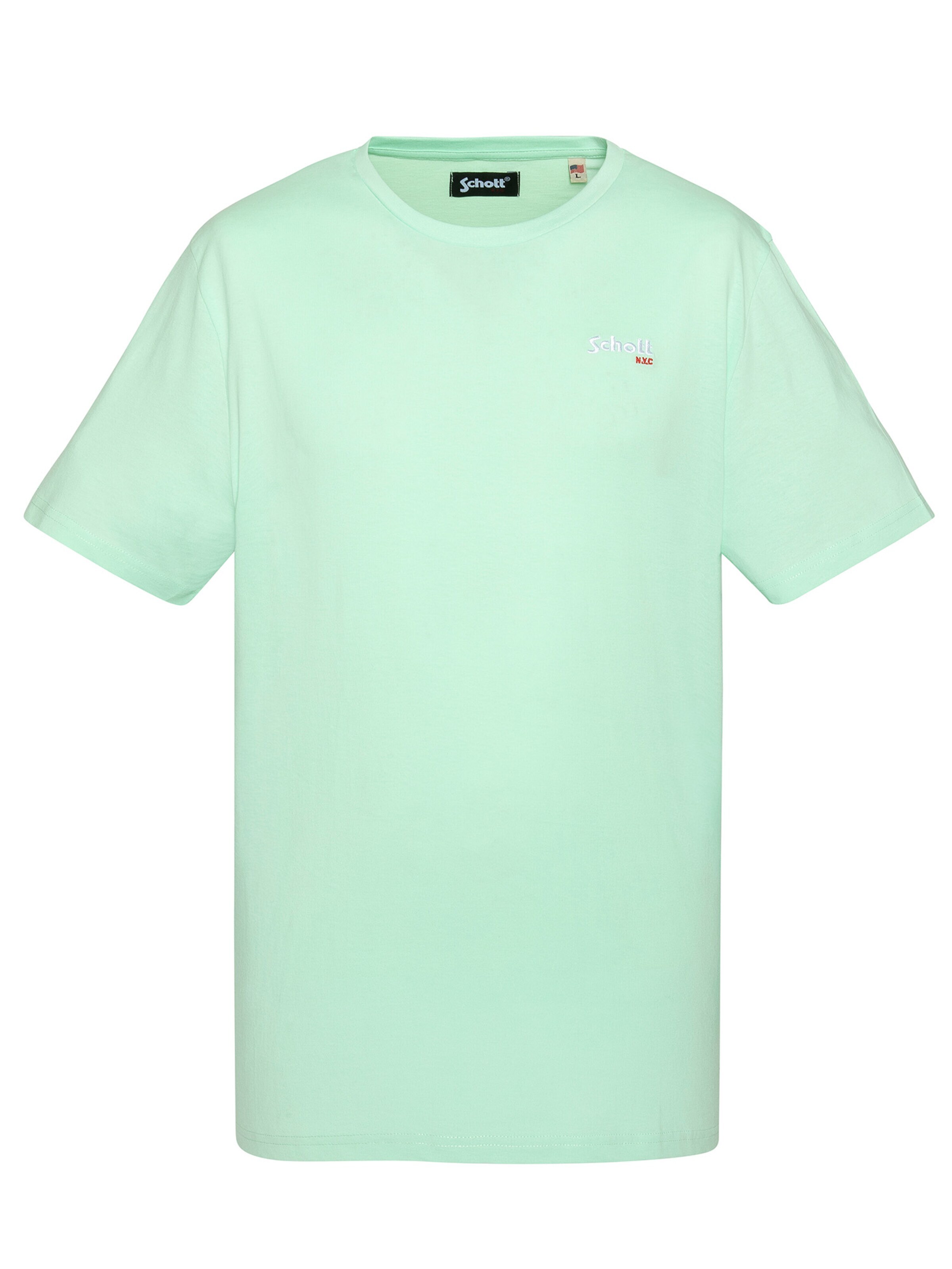 T-Shirt Schott NYC en vert : devant