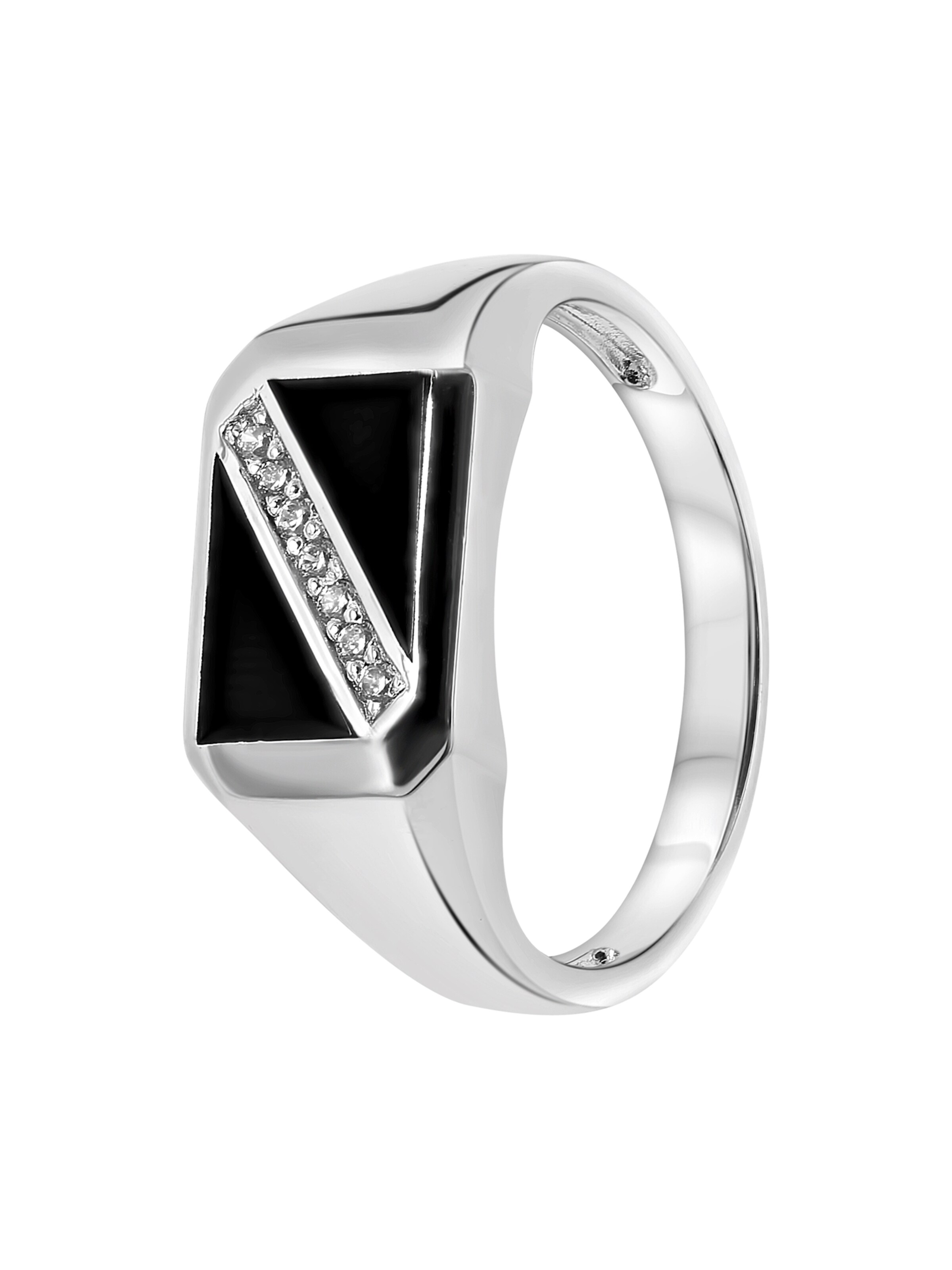 Bague Lucardi en argent : devant