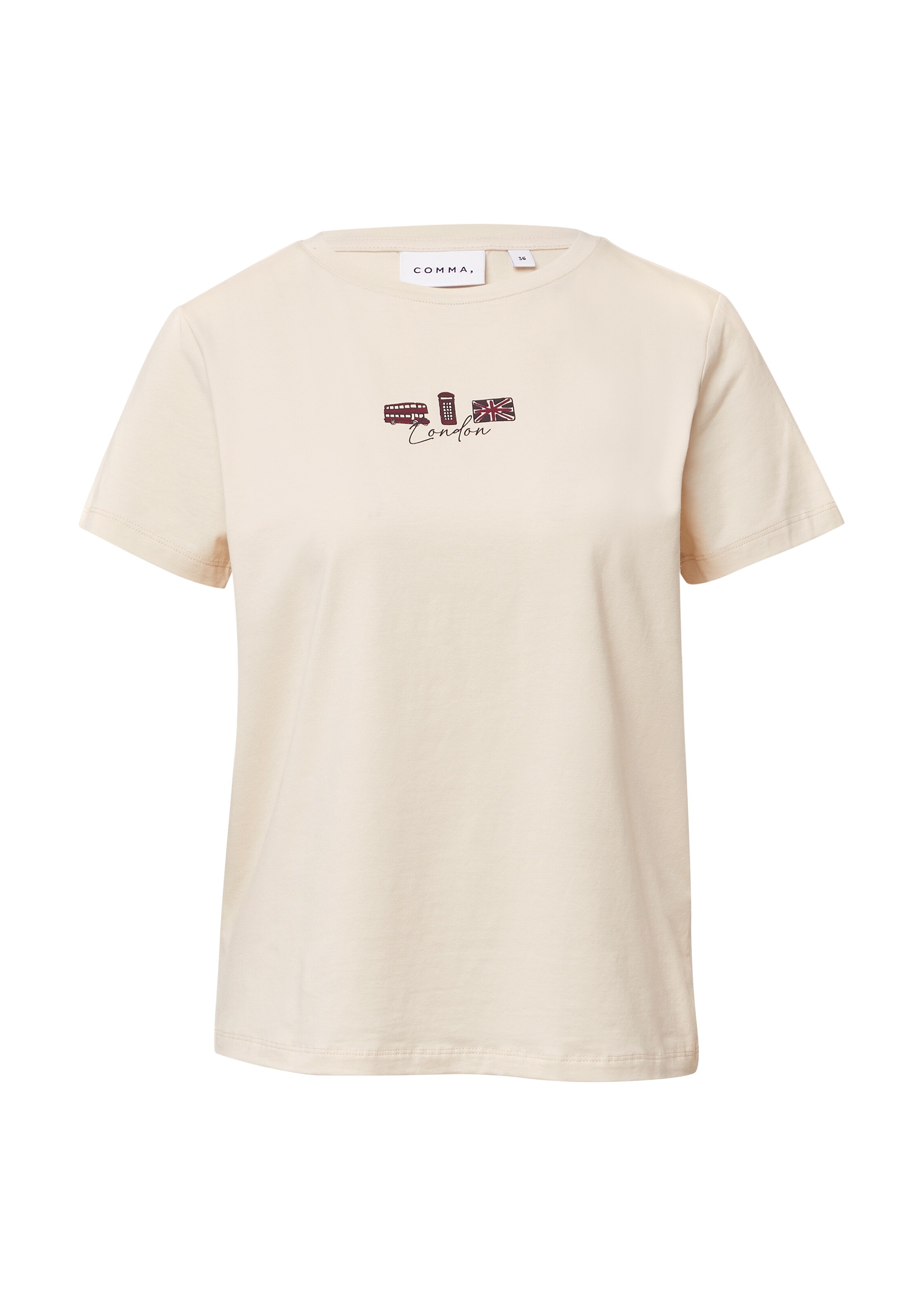 COMMA Μπλουζάκι σε μπεζ: μπροστά