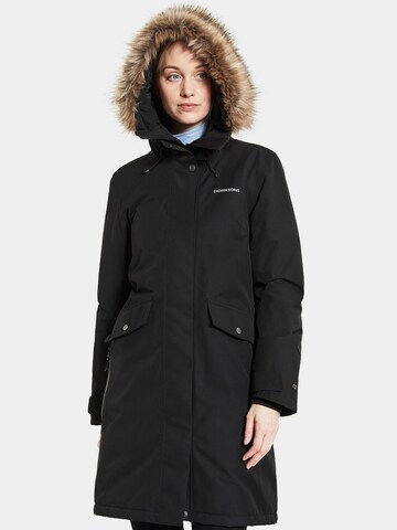 Didriksons Outdoorjacke 'Erika' (GRS) in Schwarz: Vorderseite
