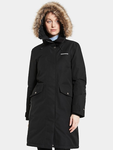 Didriksons Winter Coat 'Erika' in Black: front