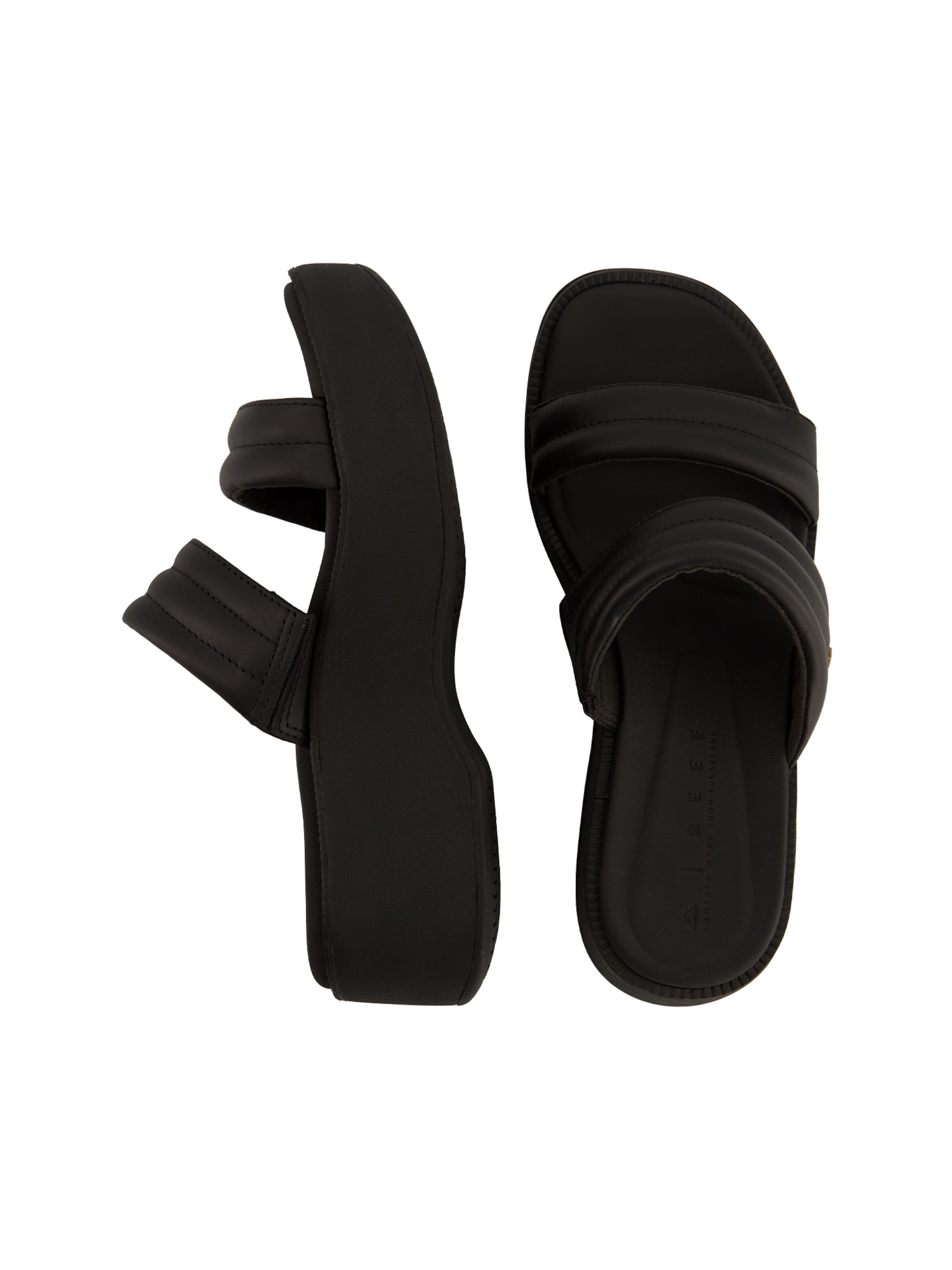 REEF Pantolette 'Lofty Lux Hi' in Schwarz