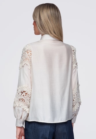 Ombre Blouse in Beige