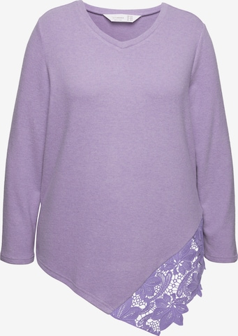 MIAMODA Sweater in Purple: front