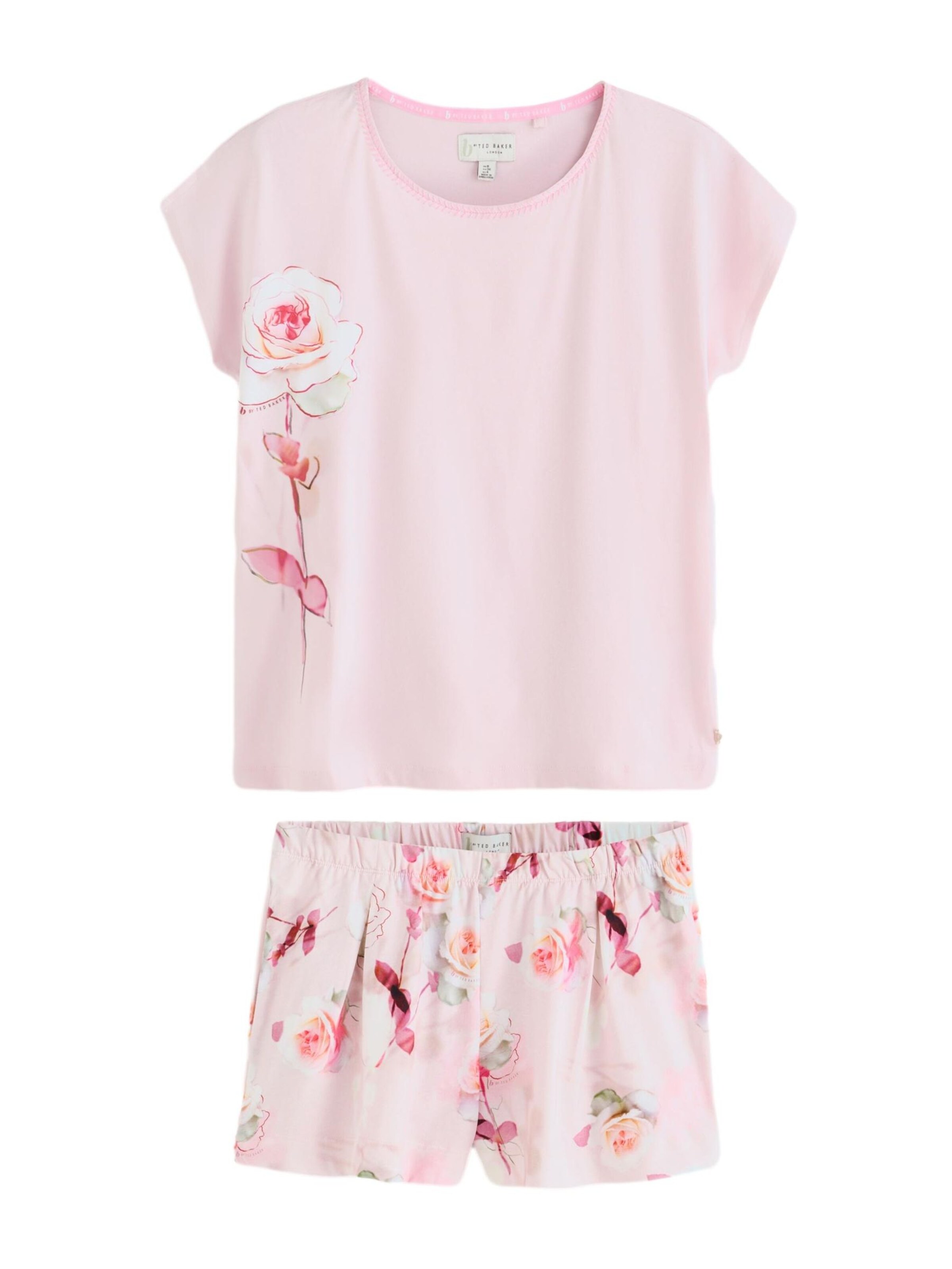 B by Ted Baker Kort pyjamas i rosa: framsida