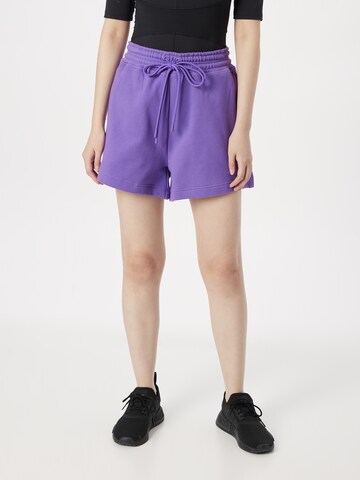 ADIDAS BY STELLA MCCARTNEY Loose fit Sports trousers 'Truecasuals' in Purple: front