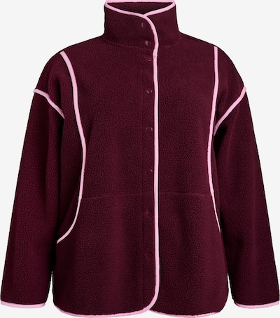 Active by Zizzi Flis jakna 'ANILLA' u boja vina / bijela, Pregled proizvoda