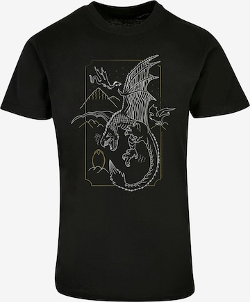 T-Shirt 'Harry Potter - Dragon' ABSOLUTE CULT en noir : devant