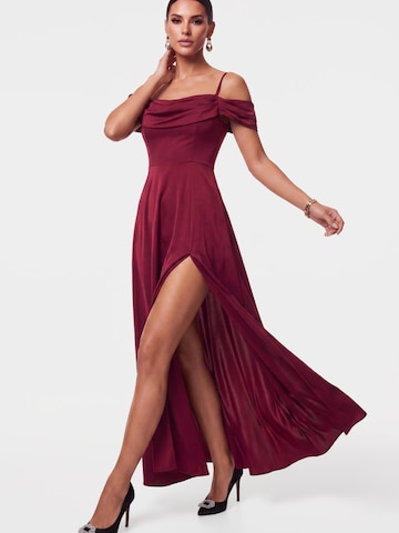 Ombre Strickkleid‌‌‌‌‌ in Rot