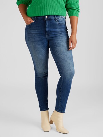 Skinny Jeans 'FOREVER' di ONLY Curve in blu: frontale