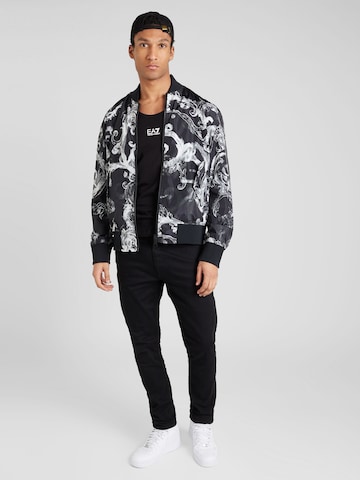 Veste mi-saison '76UP407' Versace Jeans Couture en noir