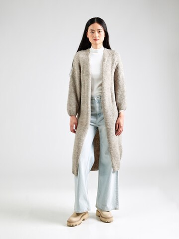 Lindex Strickjacke 'Ulla' in Braun: Vorderseite