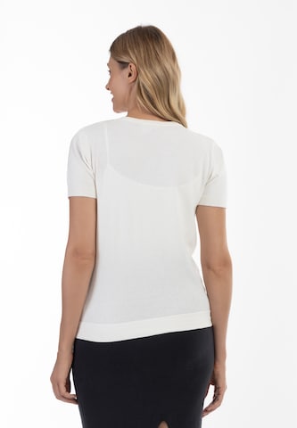 Pull-over Usha en blanc