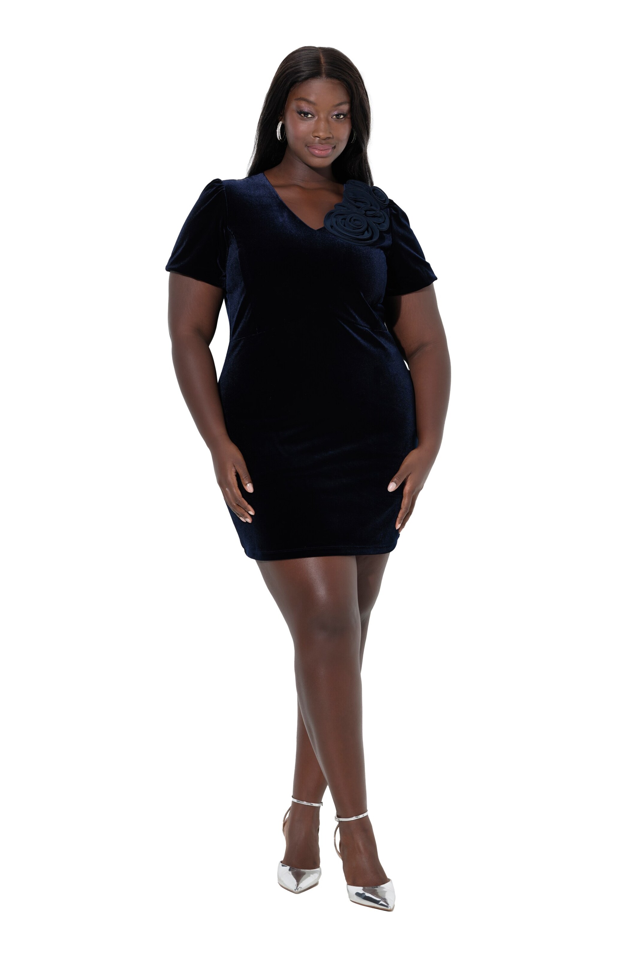 Ulla Popken Jurk in Blauw: voorkant