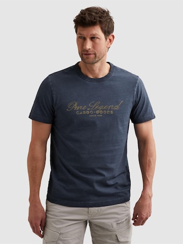Maglietta 'T-shirt in jersey with rugged artwork on the chest' di PME Legend in blu: frontale