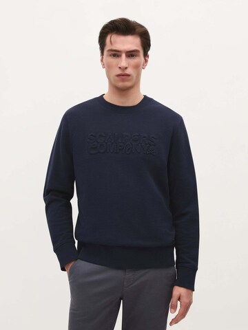 Scalpers Company Emboss Sweater ' ' in Blau: Vorderseite