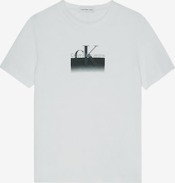 T-Shirt Calvin Klein Jeans en blanc : devant