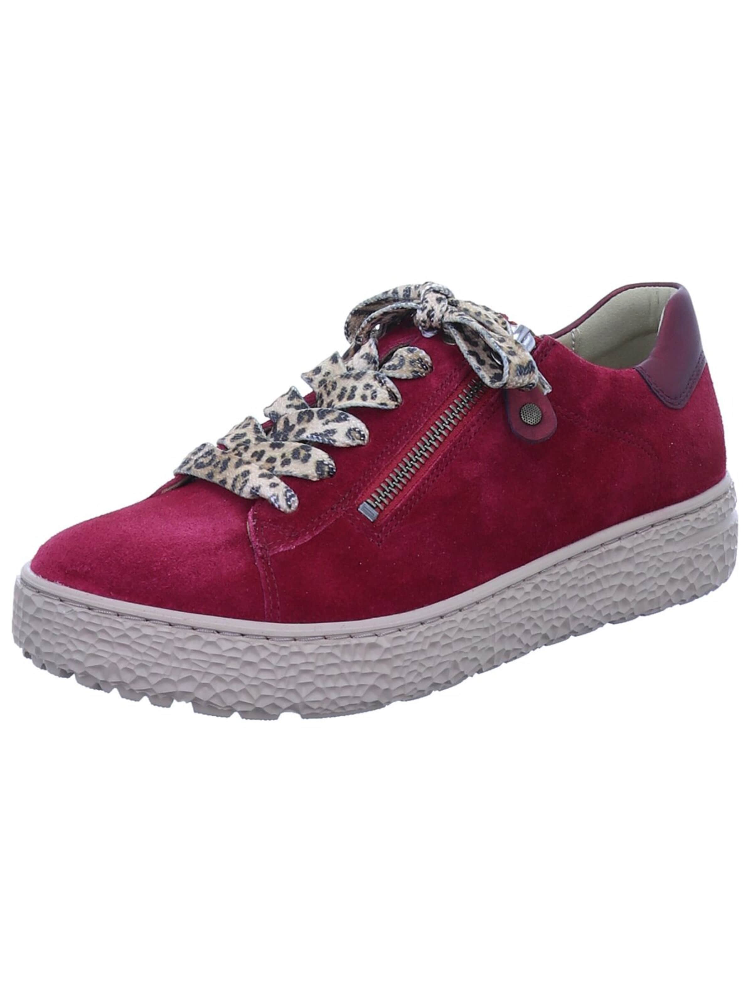 Hartjes - Calzado deportivo con cordones 'Sneaker Low Damen 162.1401/34 81.81 Echtleder in rot' en rojo: frente