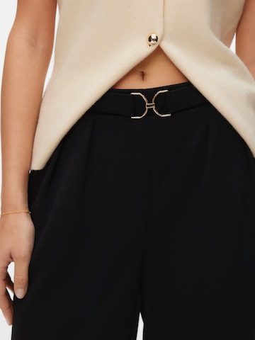 VERO MODA - Pierna ancha Pantalón plisado 'VMKristina' en negro