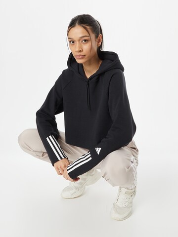 ADIDAS PERFORMANCE Sportief sweatshirt 'Train Essentials Train  3-Stripes' in Zwart