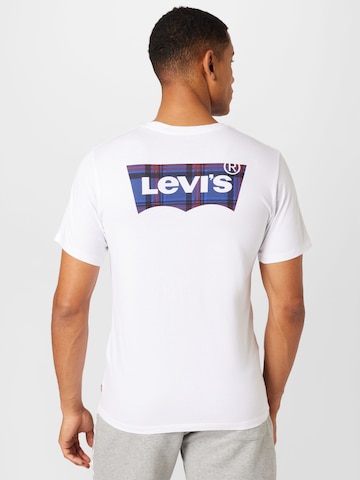 balta LEVI'S ® Standartinis Marškinėliai 'Graphic Crewneck Tee'