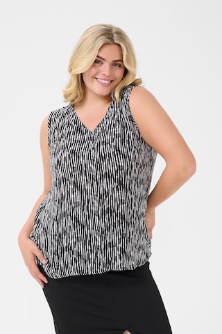 Camicia da donna 'KCAmi' di KAFFE CURVE in nero: frontale