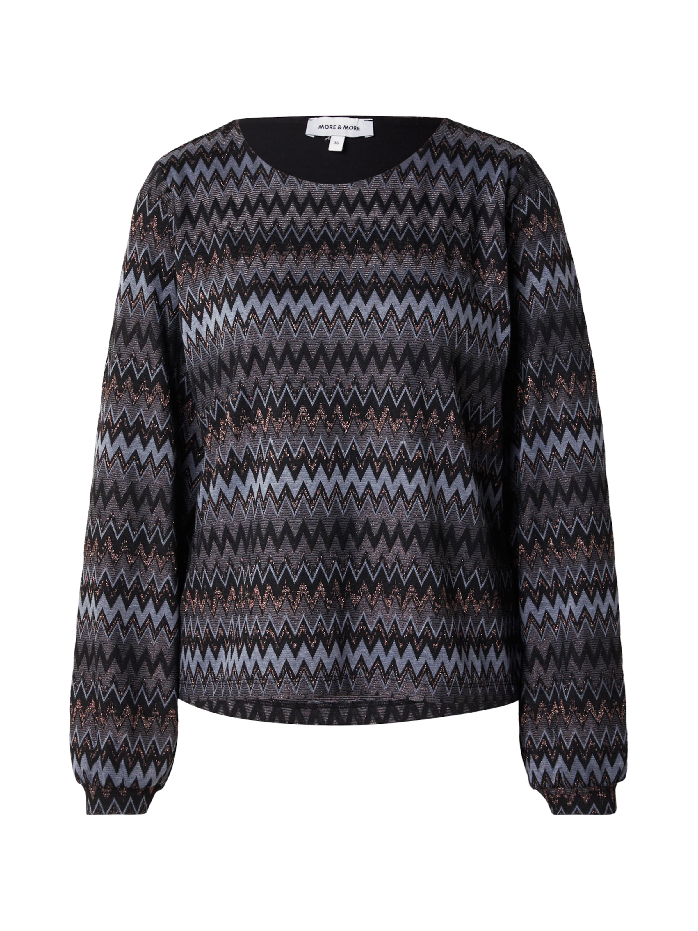 melns MORE & MORE T-Krekls: no priekšpuses