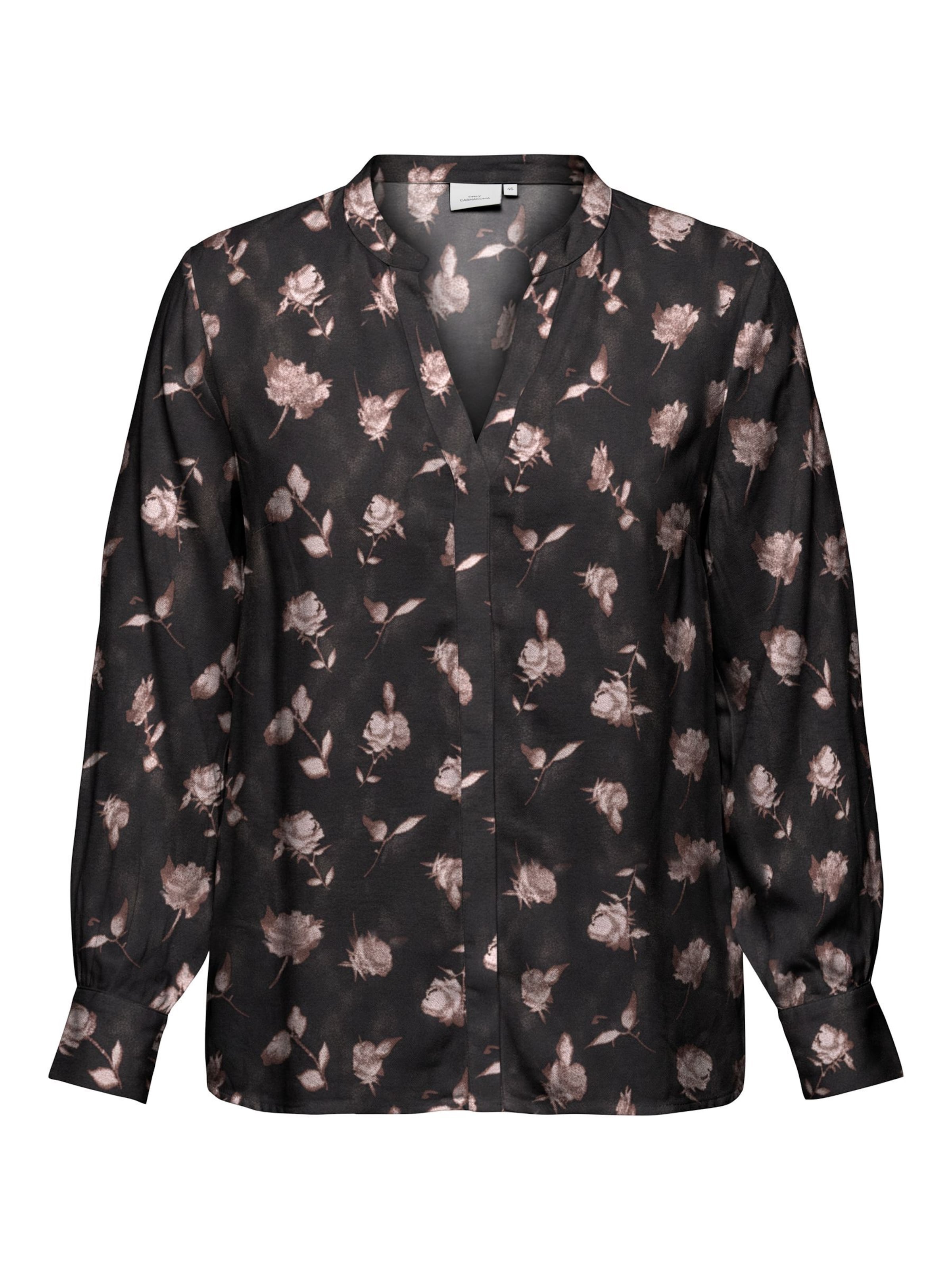 ONLY Carmakoma Bluse 'CARCarrie' in Schwarz: Vorderseite