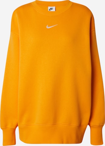 Nike SportswearSweater majica 'PHOENIX FLEECE' - narančasta boja: prednji dio