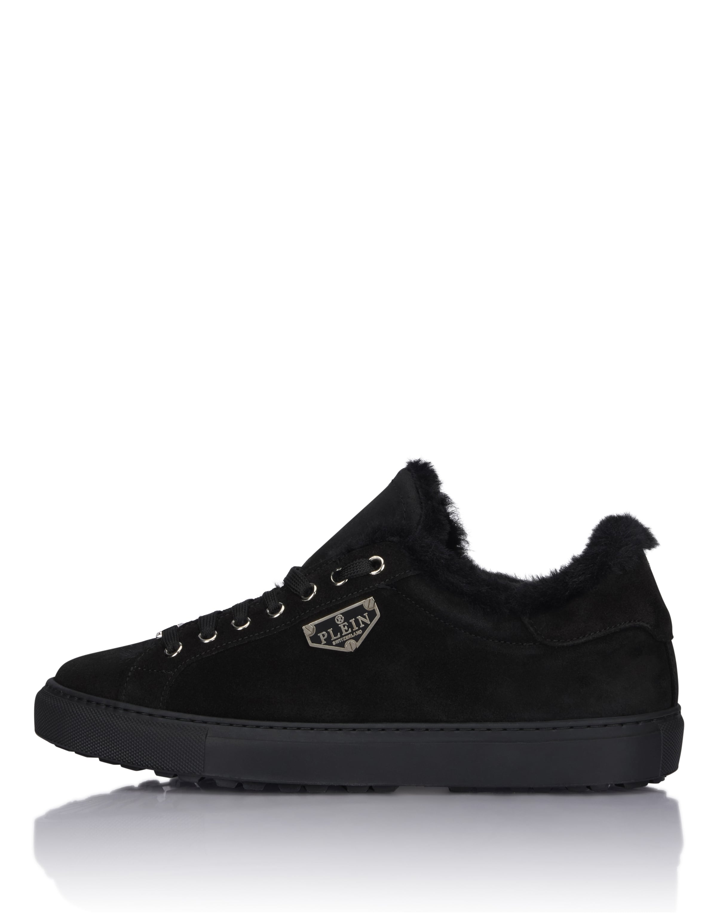 Philipp Plein Platform trainers 'Ps' in Black: front
