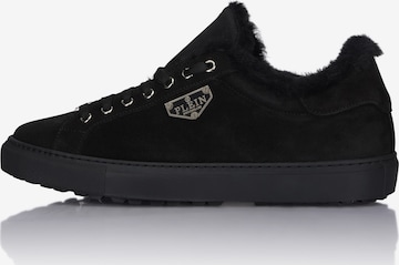 Philipp Plein - Sapatilhas baixas 'Ps' em preto: frente