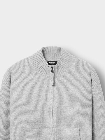 Burocs Knit Cardigan 'Kangaroo' in Grey