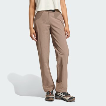 ADIDAS TERREX Regular Outdoor trousers 'Xperior Clima365' in Brown: front