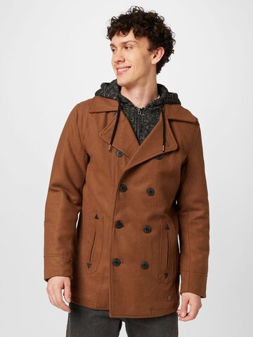 INDICODE JEANS Ανοιξιάτικο και φθινοπωρινό παλτό 'Clifford' σε μπεζ: μπροστά