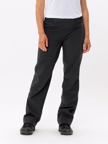 VAUDE Regular Outdoor trousers 'Yaras IV ' in Black: front