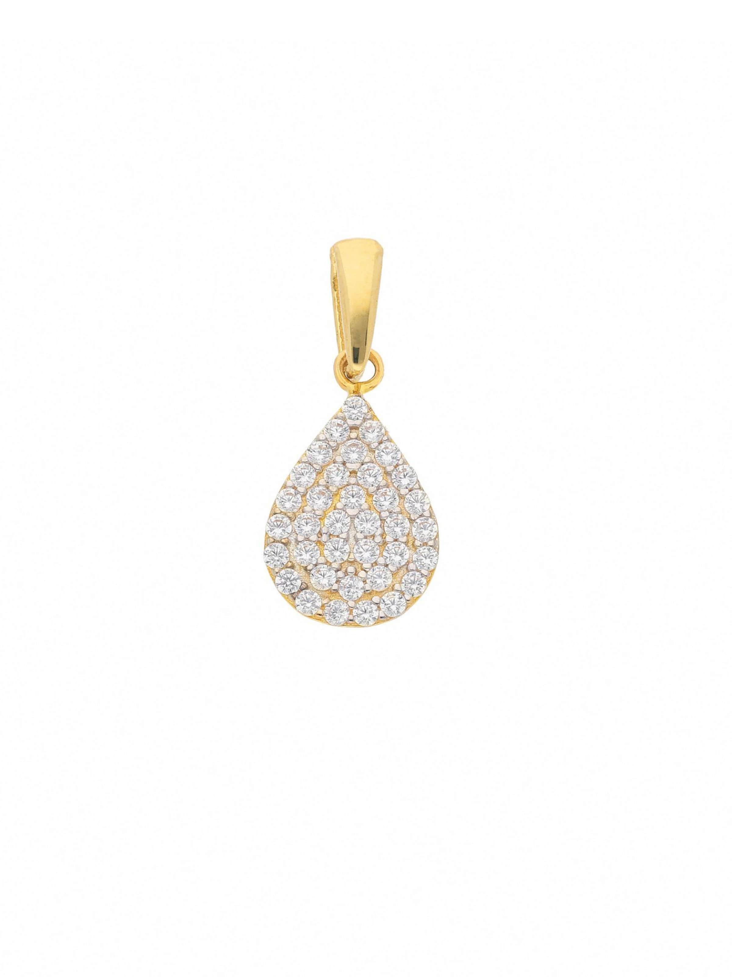 Adelia´s Pendant in Gold: front