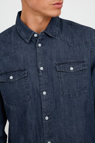 BLEND Regular fit Button Up Shirt 'NANTES' in Blue