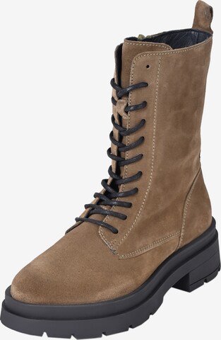 Apple of Eden Lace-Up Ankle Boots 'NICOLE' in Brown: front