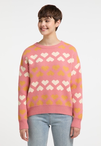 MYMO Пуловер 'Blonda' в розово: отпред