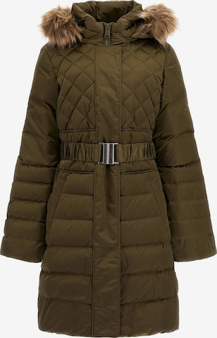 GUESS Winter Coat in Green: front
