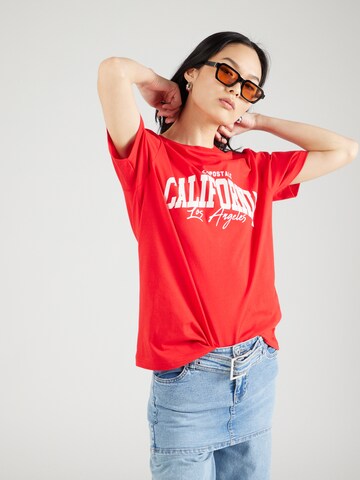 T-shirt 'CALIFORNIA' AÉROPOSTALE en rouge : devant