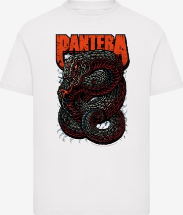 F4NT4STIC Shirt 'Pantera Venomous Snake' in Wit: voorkant
