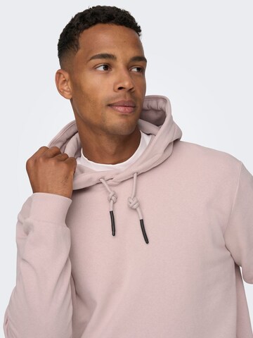 Coupe regular Sweat-shirt Only & Sons en rose