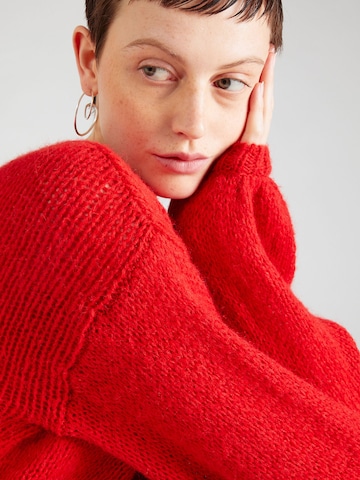 VILA Пуловер 'Choca' в червено