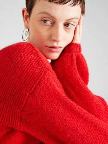 VILA Sweater 'Choca' in Red