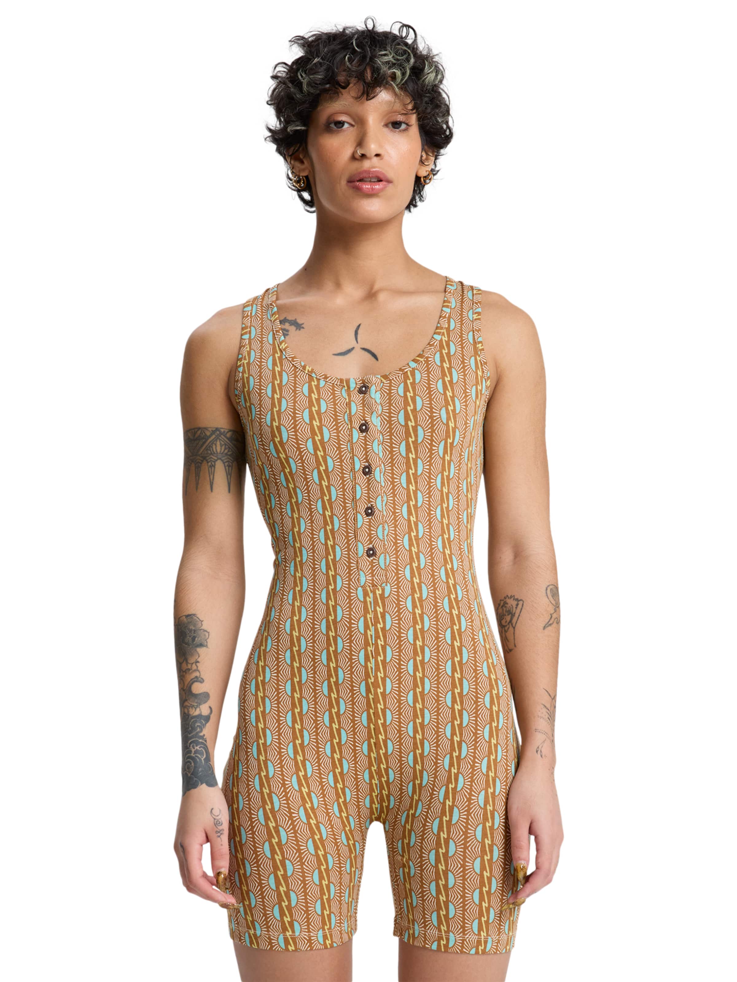 QUIKSILVER Jumpsuit 'Coolmore' in Brown: front